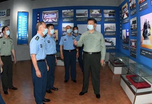 Xi inspects PLA aviation university ahead of Army Day