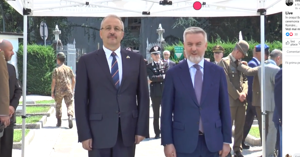 罗马尼亚国防部长出席在意大利博尔扎诺举行的第一次世界大战罗阵亡士兵纪念碑揭幕仪式
