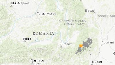 罗马尼亚发生里氏5.6级地震震源深度148.2公里