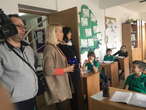 欧亚学校孔子课堂接受罗马尼亚PRO TV电视台采访