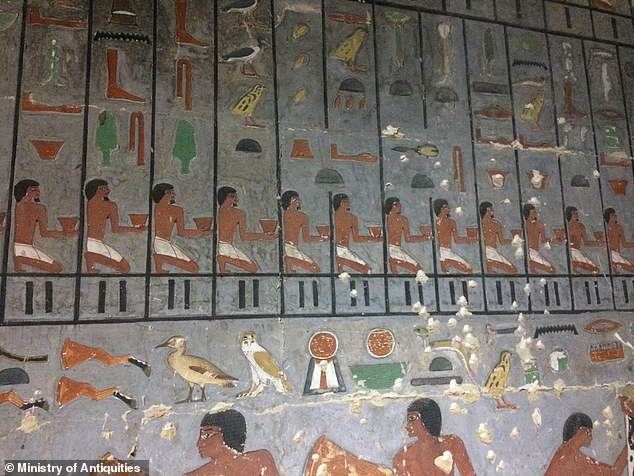 4300年前埃及贵族墓被发现 内有彩色壁画碑文